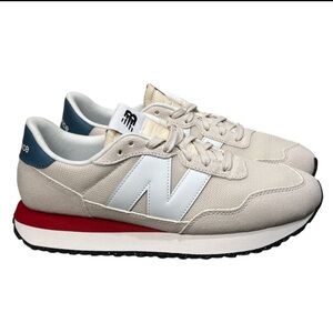 New Balance 237 Sneakers Trainers Shoes Beige Linen/White  MS237VJ size 8.5